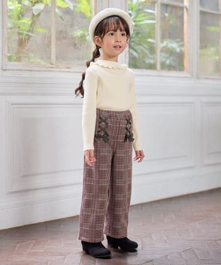 ANY KIDS しあわせタッチニット エクリュ