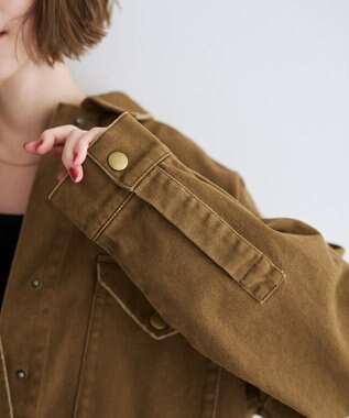YECCA VECCA コインフリンジオーバージャケット Camel
