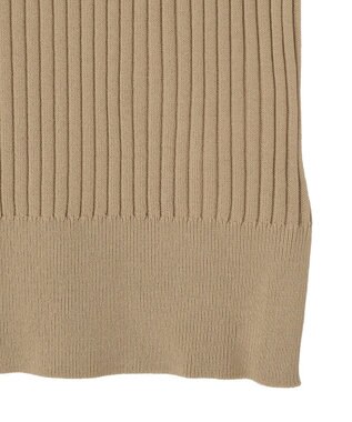 YECCA VECCA ハイネックノースリーブニット Gray Beige