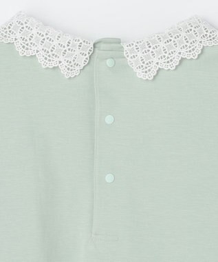 組曲 KIDS 【150-160㎝】レースカラー トレーナー ミントグリーン