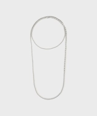 GRACE CONTINENTAL ビーズロングネックレス シルバー