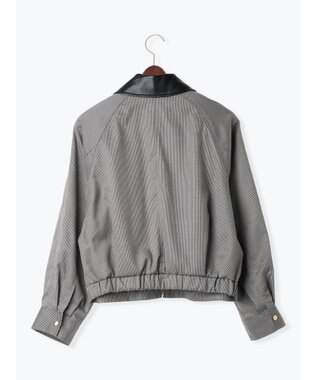 Te chichi ファブリックアソート衿付きブルゾン グレー