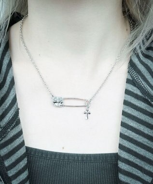 WEGO Lスセーフティピンモチーフネックレス 柄1