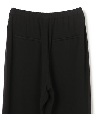 uncrave バックサテンジョーゼット フレアパンツ ブラック