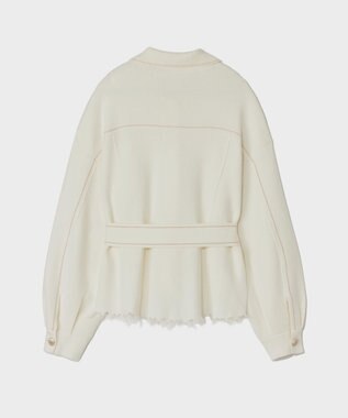 GRACE CONTINENTAL ニットワークジャケット ホワイト