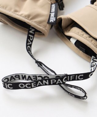 OP／FILA 【ocean pacific】撥水/中綿入りスノーグローブ スマホタッチ可能 ベージュ