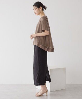 AMERICAN HOLIC バックチュールレイヤードカットプルオーバー Mocha