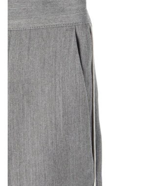 Green Parks パイピングサイドラインワイドパンツ Gray