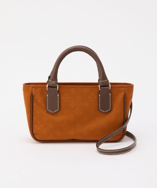 russet ナイロンジャガード2WAYミニショルダーバッグ（CE-1777） Trv-Brown