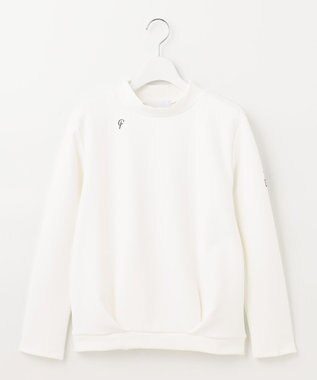 23区GOLF カラバリ豊富な8色展開【23Fondation/WOMEN】長袖 モックネックシャツ ホワイト系