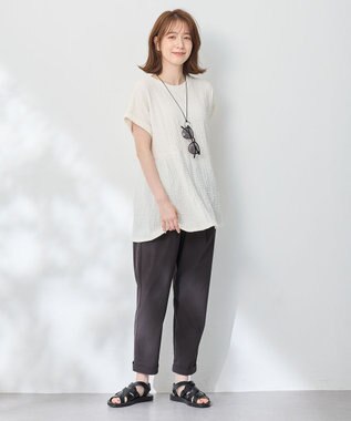 ANY ホルダーネックレス付きサングラス ブラック×シルバー