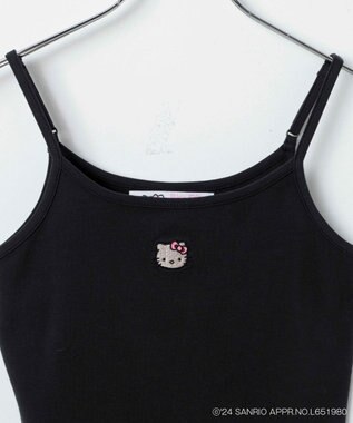 WEGO 【サンリオ】HELLOKITTYコラボ刺繍キャミ ブラック