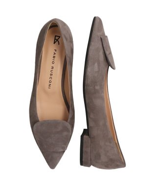 INTER-CHAUSSURES 【FABIO RUSCONI】ローヒールポインテッドトウパンプス グレースウェード