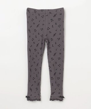 ANY KIDS テレコレギンス チャコール音符