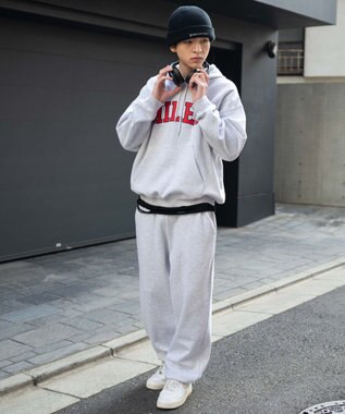 WEGO ユニセックス着用ITEM/ウエストゴム】スウェットパンツ 杢グレー