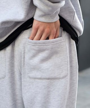 WEGO ユニセックス着用ITEM/ウエストゴム】スウェットパンツ 杢グレー