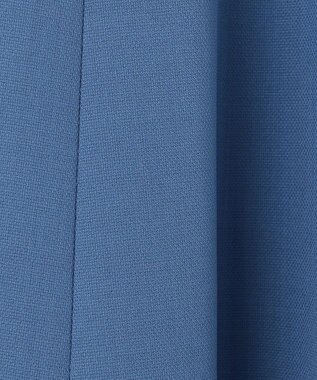 ANY リネンライクオックス フレアスカート ブルー