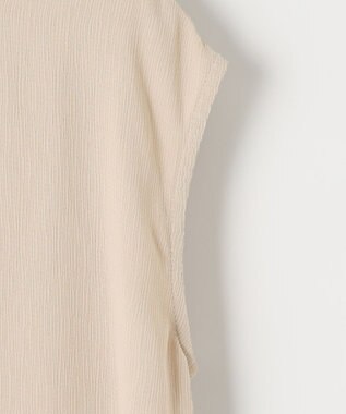 SHARE PARK LADIES ノースリーブ楊柳ワンピース キャメル系