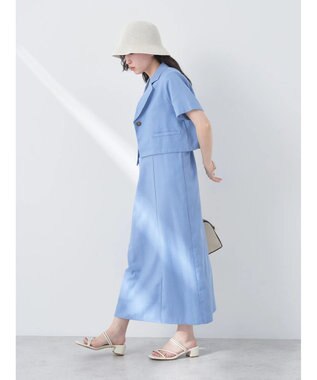 earth music&ecology リサイクルポリエステルブレンドキャミワンピース Sax