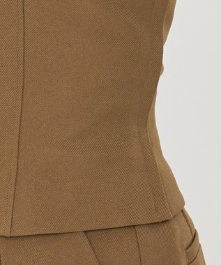 uncrave プレーンスーツ ビスチェ（uncrave WHITE） ブラウンカーキ