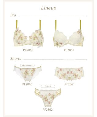 Wing ショーツ Wing Lesiage 【2860シリーズ】 PB2860・PB2861とペア やさしいフィット感 はきこみ丈あさめ PF2861 ウイング／ワコール クリーム