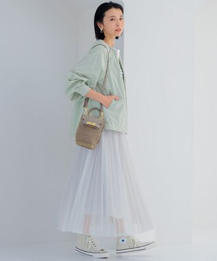 23区L　ナイロン2WAYストレッチブルゾン　44 洗える/撥水加工】ナイロン2WAYストレッチ ブルゾン / 23区 L