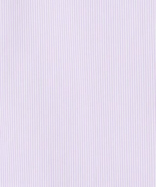 J.PRESS LADIES 【洗える】BEZ VEGA ストライプ フリルネック ブラウス ふじ色系1