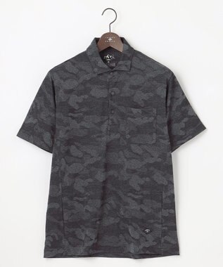 JOSEPH ABBOUD MOUNTAIN 【UNISEX】ドライタッチ クールスキンガードポロ ブラック系7