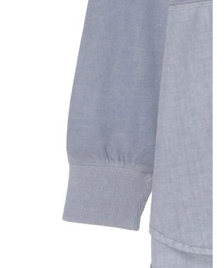 Green Parks ピグメントドッキングスリットデザインチュニック Sax