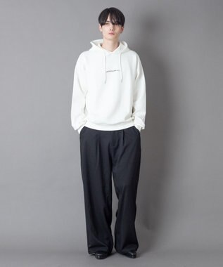 WEGO 【ユニセックス着用ITEM】ワンポイントプルパーカー ホワイト