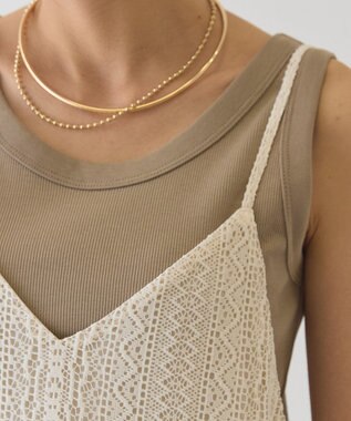 AMERICAN HOLIC 【先行予約】レースキャミサロペット Ivory