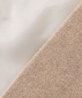 BEIGE， LABBOCK / ウール混2WAYショートコート Taupe