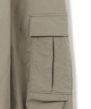 23区 L 【SLOW/好評につき新色追加】ミリタリーストレッチタフタ  カーゴパンツ カーキ系