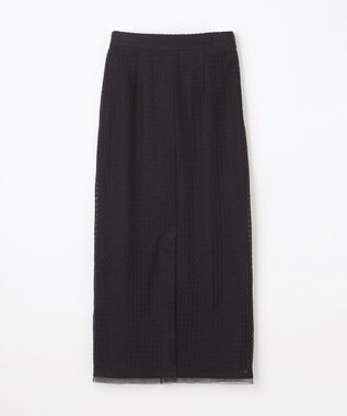GRACE CONTINENTAL ラッセルメッシュスカート ブラック