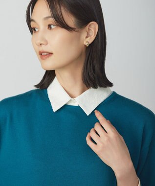 J.PRESS LADIES レース デコカラー 付け襟 ホワイト系