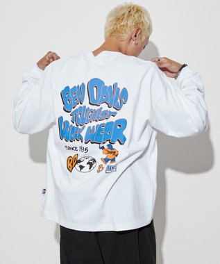 WEGO 【ユニセックス着用ITEM】別注ベンデイビスプランプロゴT（LS） ホワイト