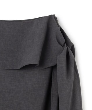 BEIGE， 【イージーケア・セットアップ対応】BATEAU / サイドディテール Iラインスカート Charcoal
