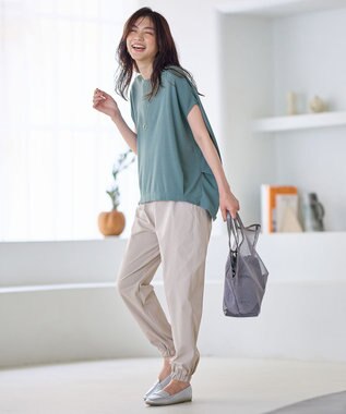 ANY ワッフルプルオーバー ターコイズ