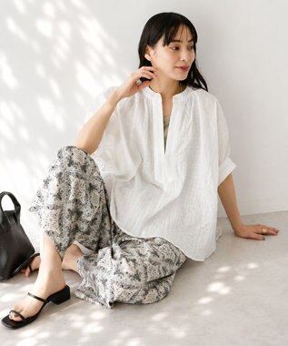 CRAFT STANDARD BOUTIQUE ナチュラルワッシャーブラウス【WEB限定カラー有り】 Off White