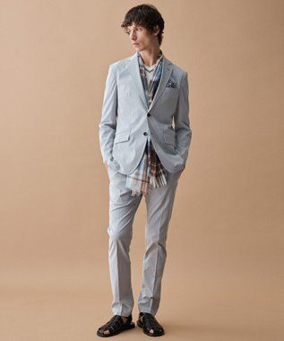 JOSEPH ABBOUD 【イタリア糸使用・清涼感・軽量・洗える】スラブギマ　Vネックニット ホワイト系