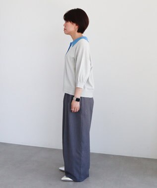 CRAFT STANDARD BOUTIQUE ポロニットプルオーバー Light Gray