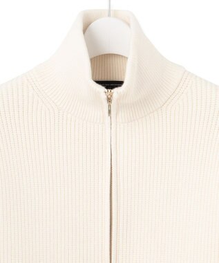 23区 S 【洗える】コットンリリー ニットブルゾン アイボリー系