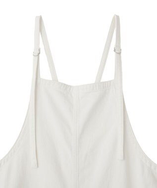 YECCA VECCA 綿麻ツイルサロペット Off White