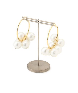 GRACE CONTINENTAL MOY paris Aria ピアス ホワイト