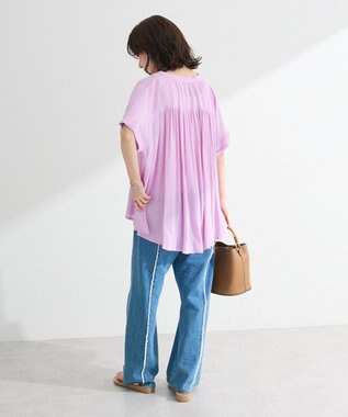 Green Parks Ｉ　レーヨンクレープブラウス Black