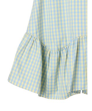 earth music&ecology イレヘムチェックスカート Sax