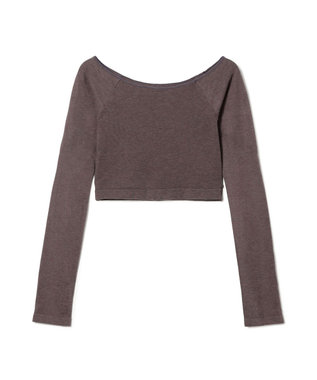 Chacott ラウンドネック・ショートトップ (サーモギア(R)糸使用）