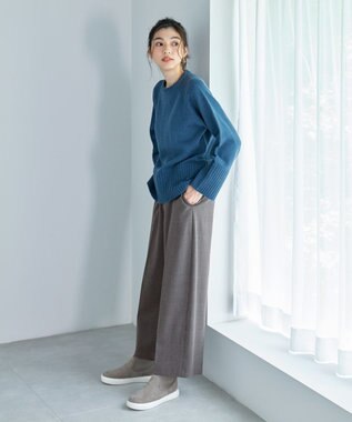 ANY リブインスニーカーブーツ グレー