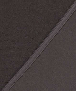 23区 L 【洗える】ストレッチジョーゼット ケープデザイン カットソー ダークブラウン系