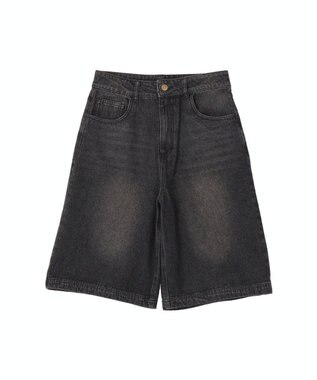 CRAFT STANDARD BOUTIQUE デニムバギーショーツ Black